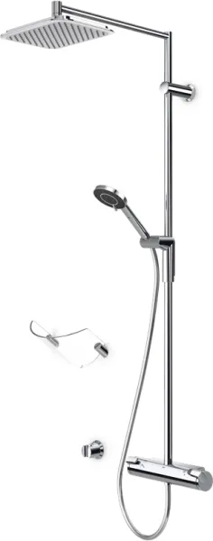 Oras Optima Rain brusesystem, krom